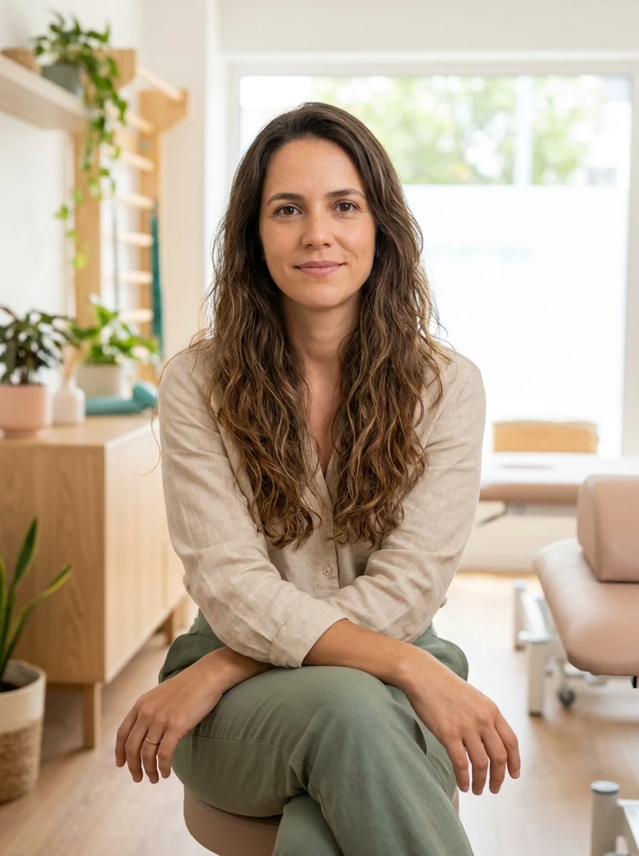 Retrato profissional da fisioterapeuta Mariana Costa